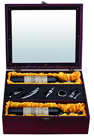 wine set for double bottles